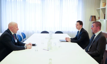 Мицкоски на средба со сопственикот на компанијата „Фор-ај-џи“ (4iG), ќе се инвестираат 100 милиони евра во развој на третиот мобилен оператор во Македонија