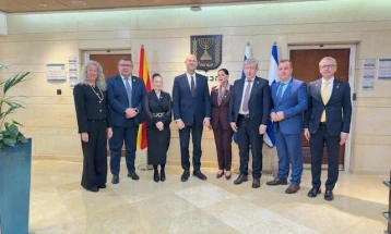 Средби на македонска собраниска делегација во Кнесетот на Израел