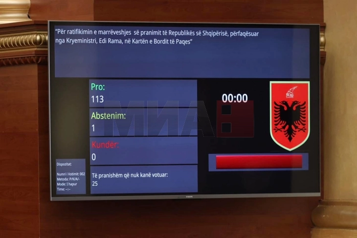 Qeveria shqiptare miraton marrëveshjen për aderimin në Bordin e Paqes