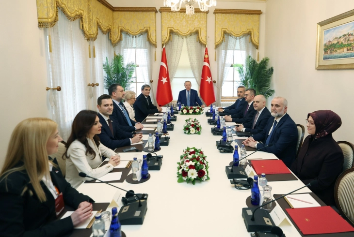 Mucunski attends meeting with Turkish President Erdoğan in Istanbul as part of Balkan Peace Platform