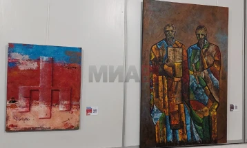 Глаголицата како парабола за денешното сеопфатно општество: Отворена изложбата „Глаголички откровенија“ на Томе Даневски во КИЦ - Скопје 