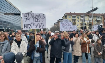 „Здрава котлина“ организираше протест против аерозагадувањето на Струмица