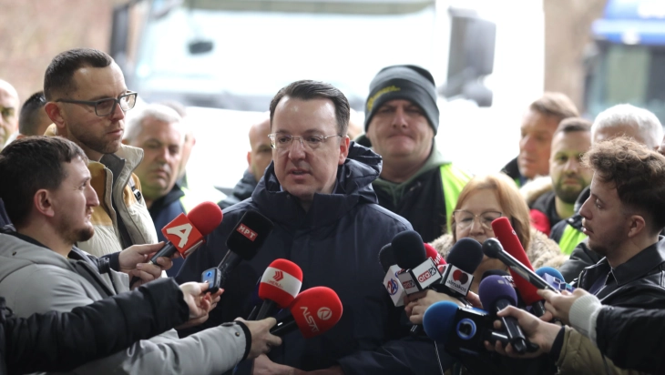 Transporters stage protest, Deputy PM Nikoloski says blockade is timely, urges Schengen members to find solution