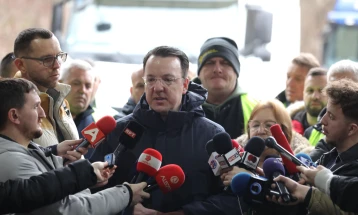 Transporters stage protest, Deputy PM Nikoloski says blockade is timely, urges Schengen members to find solution