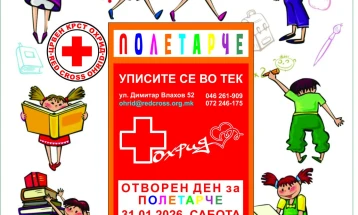 Охридскиот Црвен крст почнува со пролетниот циклус од едукативната програма „Полетарче“