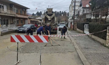 Во тек градежни интервенции на повеќе сообраќајници во Кочани