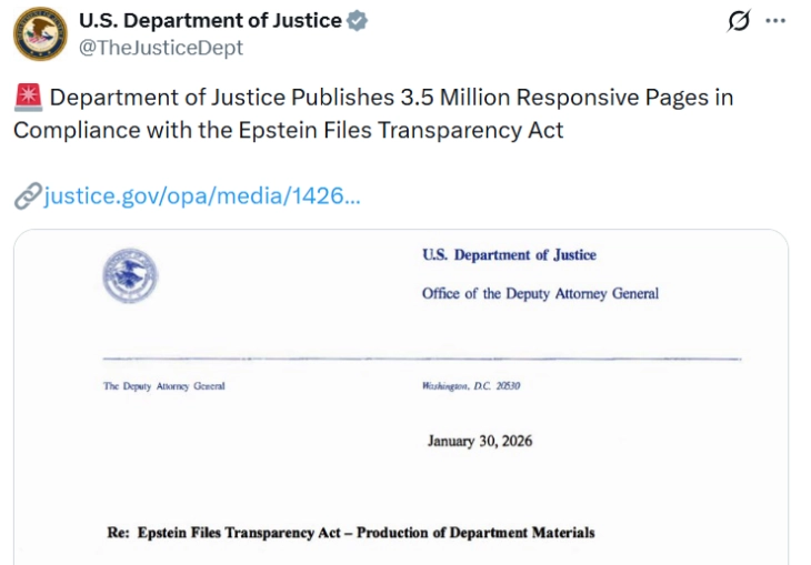 US Department of Justice releases more Epstein files