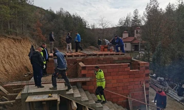 Продолжуваат градежните активности во манастирот „Источен Петок-Балаклија“  во Добра Вода