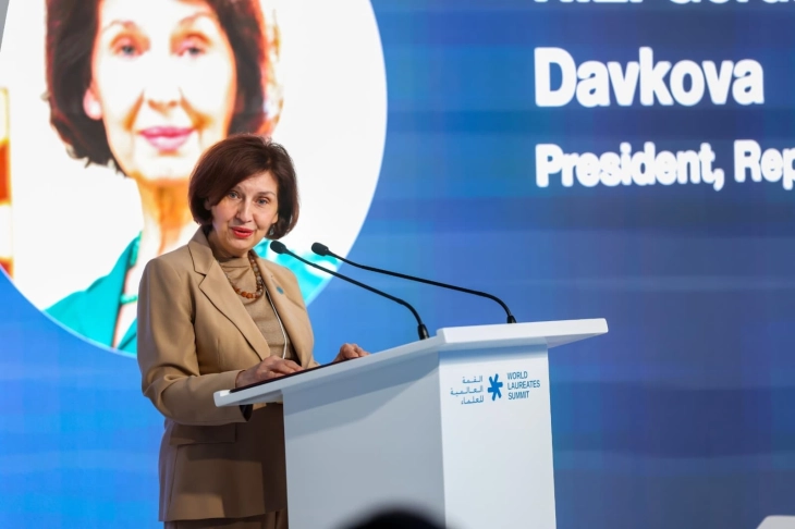 Siljanovska-Davkova at World Laureates Summit: No small and large countries in science, only small and large ideas