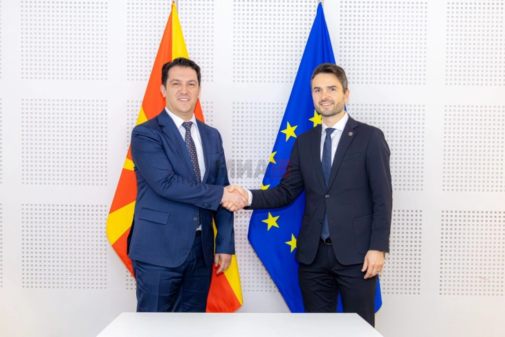 Sali në Bruksel  u takua me eurodeputetin Matej Tonin