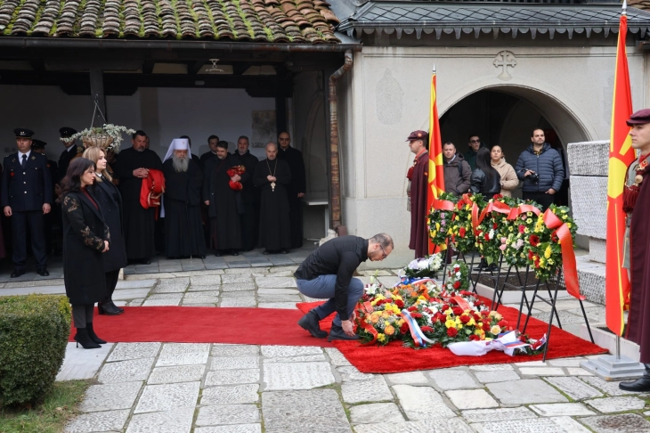 Делегација на Левицата му оддаде почит на македонскиот револуционер Гоце Делчев