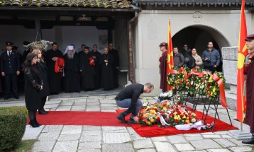 Делегација на Левица му оддаде почит на македонскиот револуционер Гоце Делчев