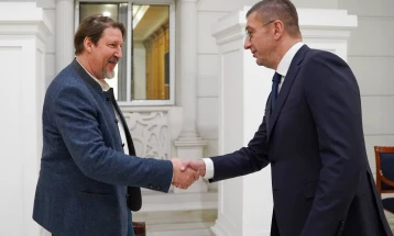 PM Mickoski meets European Parliament’s rapporteur for North Macedonia, Waitz