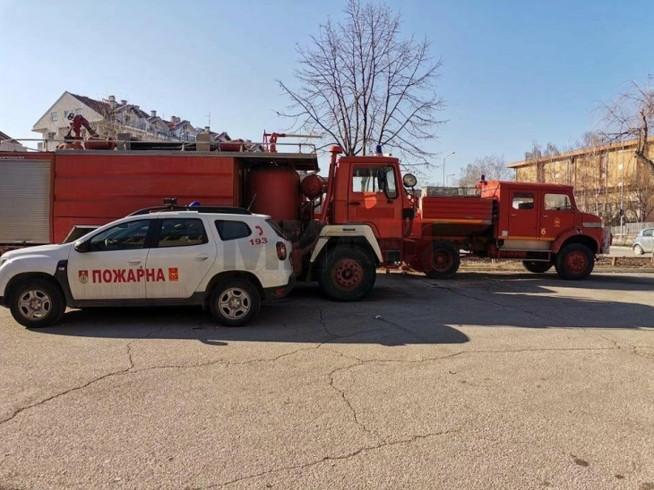 Опожарен продажен објект во Куманово