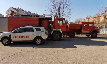 Опожарен продажен објект во Куманово