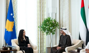 Osmani: Kosova është e bekuar me mbështetjen e vazhdueshme të presidentit Mohamed bin Zayed dhe gjithë popullit të Emirateve