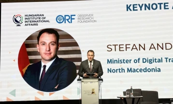 Андоновски на Глобален дијалог во Будимпешта 2026: Стратешката соработка е клуч за градење отпорни системи во дигиталниот свет