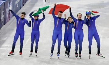 ЗОИ 2026: Италијанскиот тим во брзо лизгање на кратки патеки победник во мешаната штафета