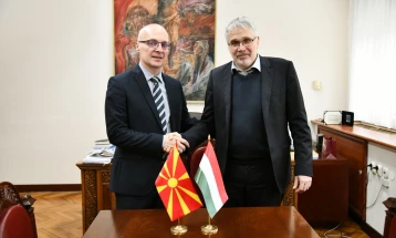 Потпретседателот на Собранието, Милошоски на средба со унгарскиот амбасадор