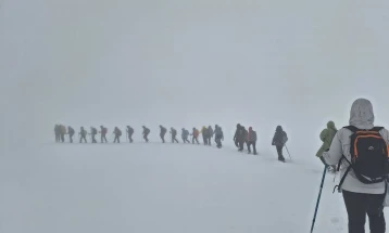 Планинарите од „Кожуф“ со успешно зимско искачување на Кајмакчалан