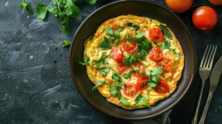 Омлет со спанаќ