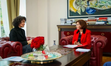 Presidentja Siljanovska Davkova e priti Rita Kolumbian, koordinatore rezidente e Kombeve të Bashkuara