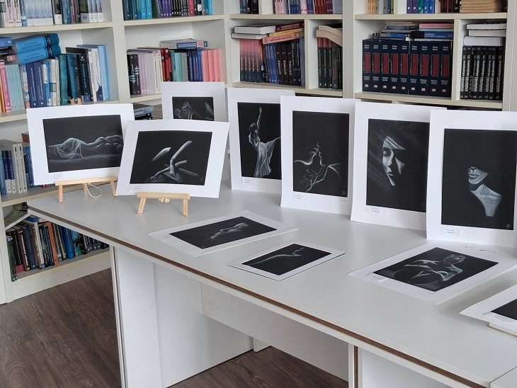 Изложба „Помеѓу сенката и силата“ од Марина Арсовска поставена во Делчево