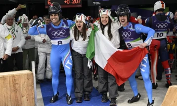 Italians win both luge doubles golds as Germans get the bronze