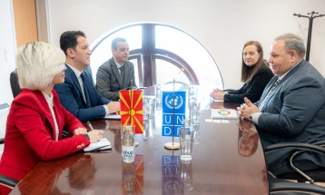 Средба на министерот Сали со директорот на УНДП: Заеднички фокус на реформите, локалниот развој и зелената транзиција