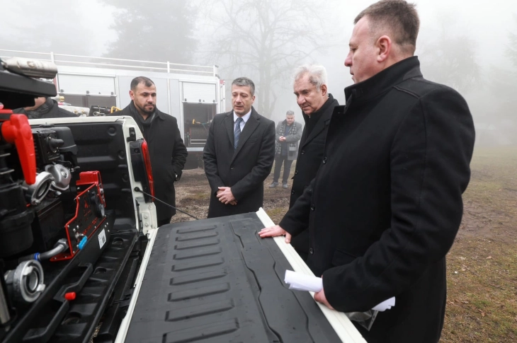 „Јасен“ доби современа противпожарна опрема со поддршка од ЕУ, вицепремиерот Димовски истакнува дека проектот е насочен кон превенција од шумски пожари