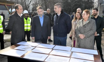 Почна да се гради училишна спортска сала во ООУ „Димо Хаџи Димов“ во Влае