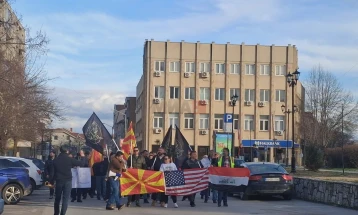 Протестен марш на граѓаните кои работеа во Ирак и Авганистан во Куманово