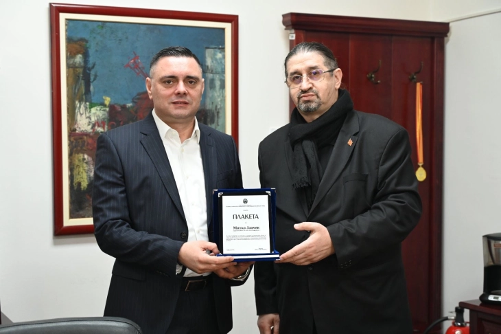 Средба на Пејковски со Јанчев по повод 20 години од основањето на македонскиот КИЦ во Софија