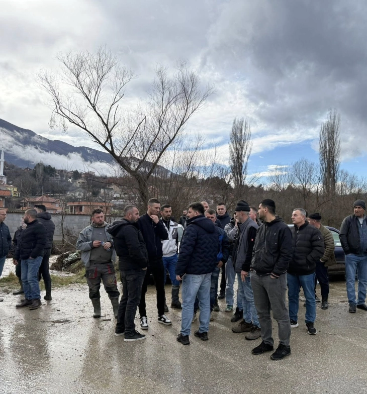 Shtëpi të përmbytura në fshatrat Bukoviq dhe Semenishtë në komunën e Sarajit