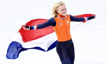 ЗОИ 2026: Велцебур најбрза на 1.000 метри, таа стана трикратен олимписки шампион во брзо лизгање