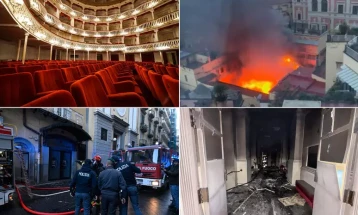 Shuhet zjarri në Teatrin Sanxaro në Napoli, katër persona të lënduar, ndërsa 60 janë evakuuar