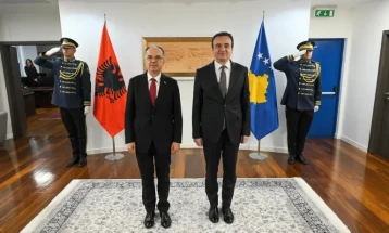 Presidenti i Shqipërisë dhe kryeministri i Kosovës biseduan për sfidat e përbashkëta