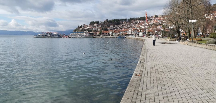 Водостојот на Охридското Езеро 20 сантиметри над просекот за февруари