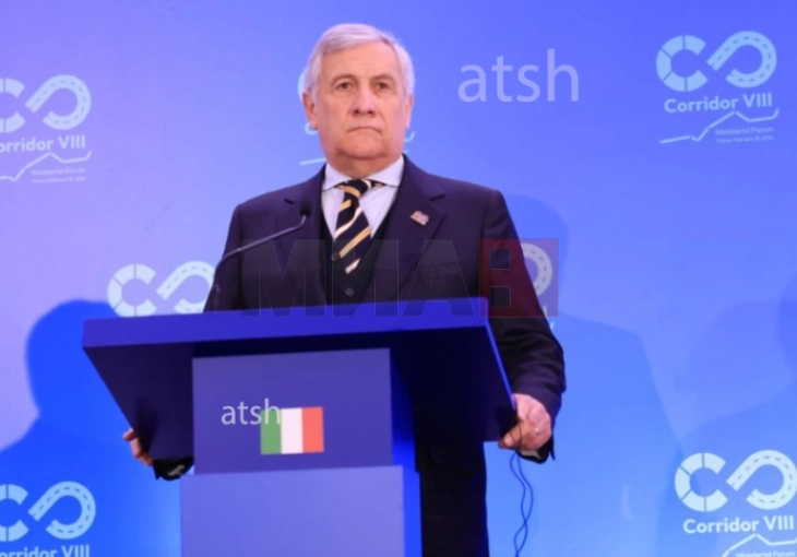 Tajani: Korridori 8 është prioritet strategjik dhe pjesë e strategjisë italiane për afërimin e Ballkanit Perëndimor me Bashkimin Evropian