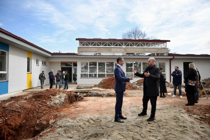 Велковски и Костовски извршија увид во изградбата на нова детска градинка во Бутел 2