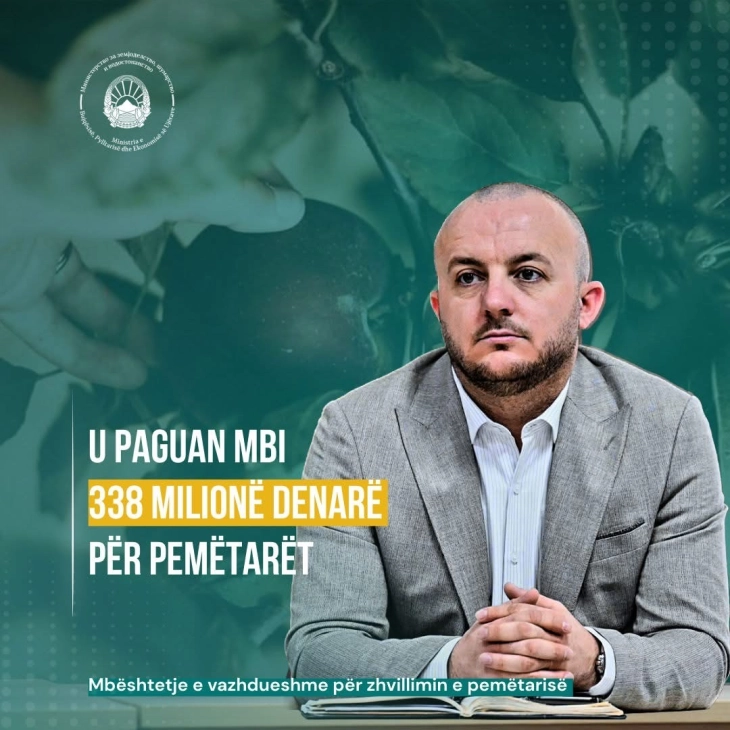 VLEN: 338 milionë denarë për fermerët, heronjtë e përditshëm