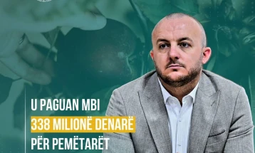 VLEN: 338 milionë denarë për fermerët, heronjtë e përditshëm