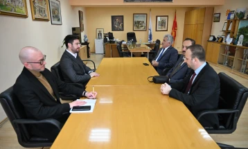 Турскиот амбасадор Фатих Улусој во посета на Штип