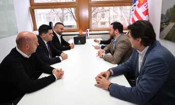 Градоначалникот на Охрид Пецаков во работна посета на белградската општина Стари Град