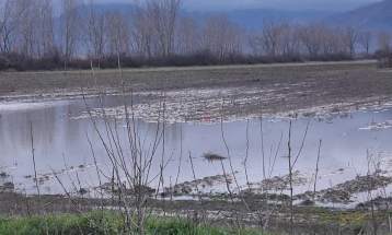 Земјоделски површини во дел од Пелагонија под вода