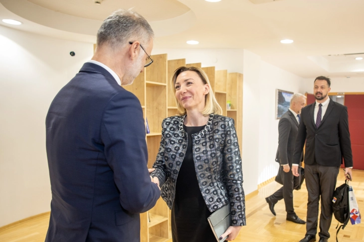 Deputy PM Stoilkovikj meets Serbian Minister Macura