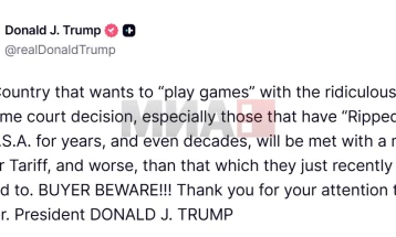 Trampi paralajmëron vendet që 