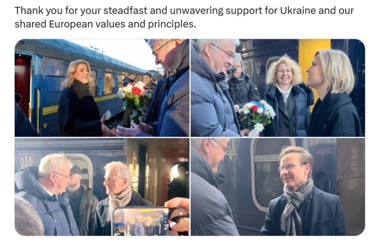 Нордиски и балтички лидери во Киев по повод годишнината од руската инвазија