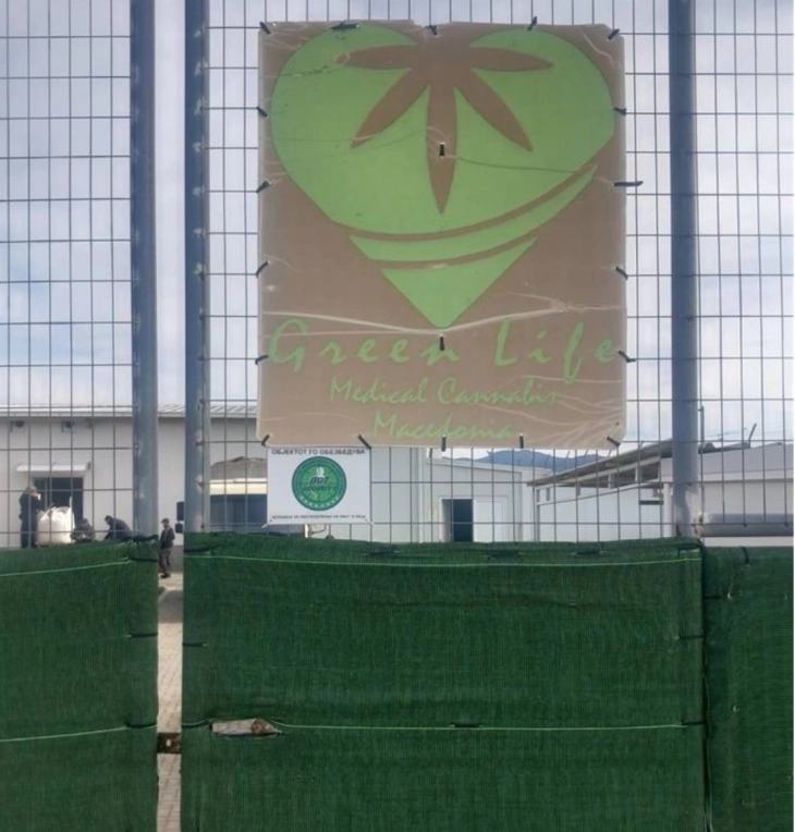 Еден тон марихуана запленет во складиште на „Грин лајф“, една од шесте фирми на кои им е одземена лиценцата