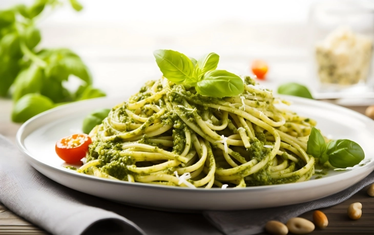 Spageti me pesto genoveze